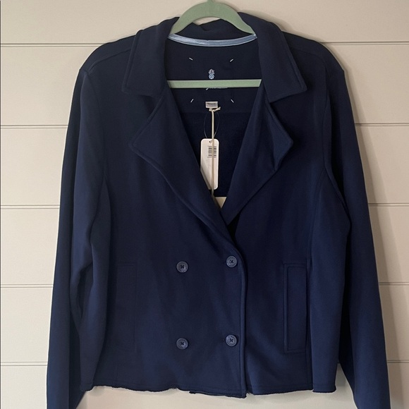 Tommy Bahama Marina Del Mar Cropped Pea Coat NWT Size XL - Picture 4 of 10